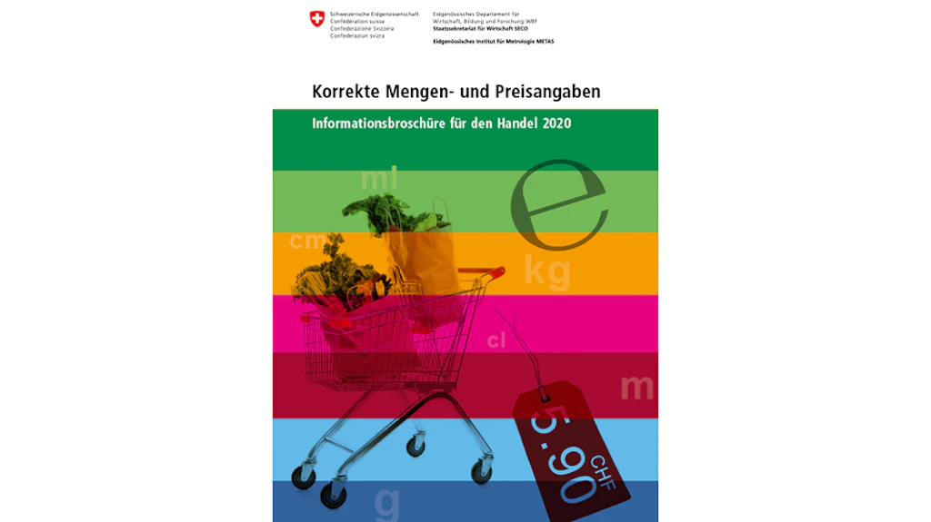 Korrekte Mengen- und Preisangaben - Informationsbroschüre für den Handel 2020