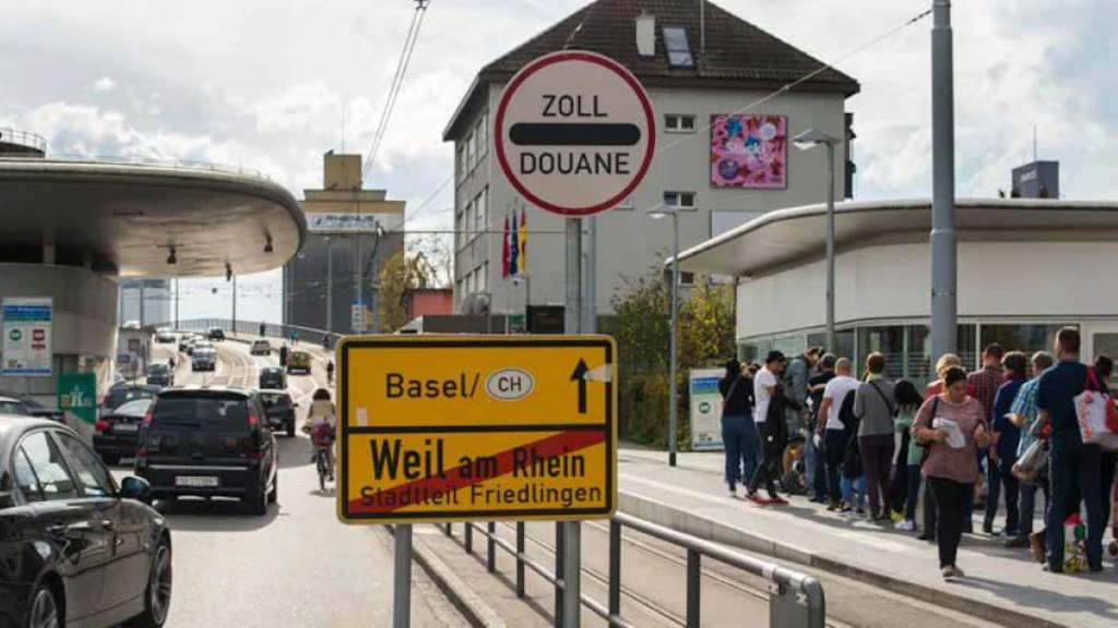 Grenzübergang in Weil am Rhein