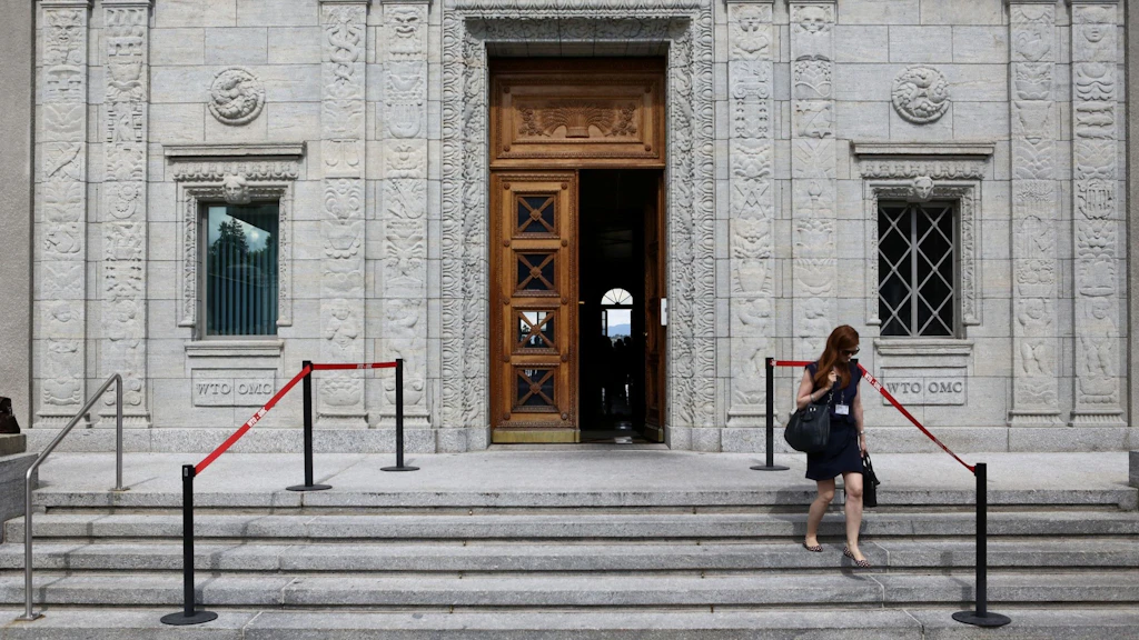 WTO building entrance