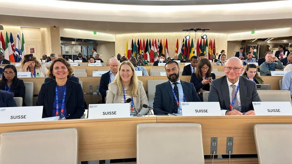 Die dreigliedrige Schweizer Delegation an der Internationalen Arbeitskonferenz 2025