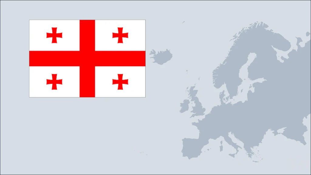 Georgien Flagge