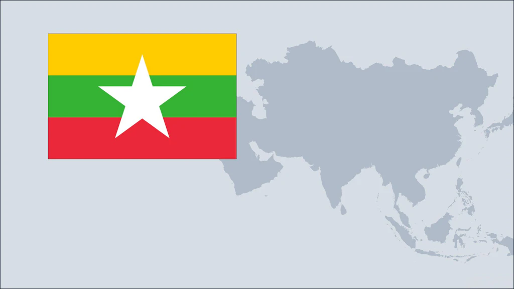 Myanmar Flagge