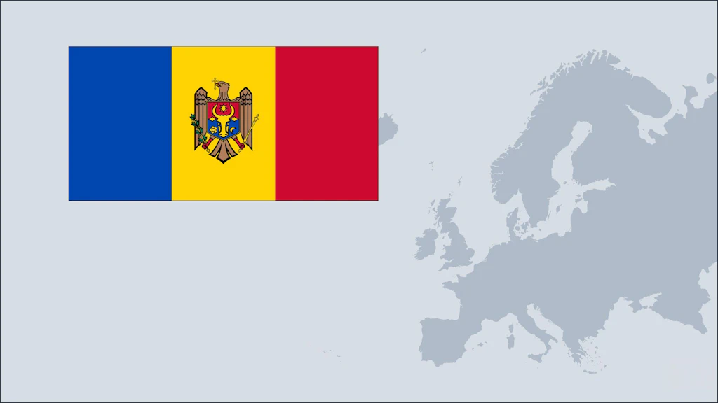 Moldau Flagge