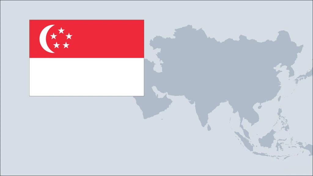 Singapur Flagge