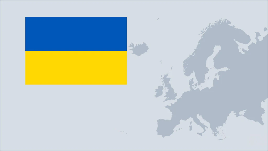 Ukraine Flagge