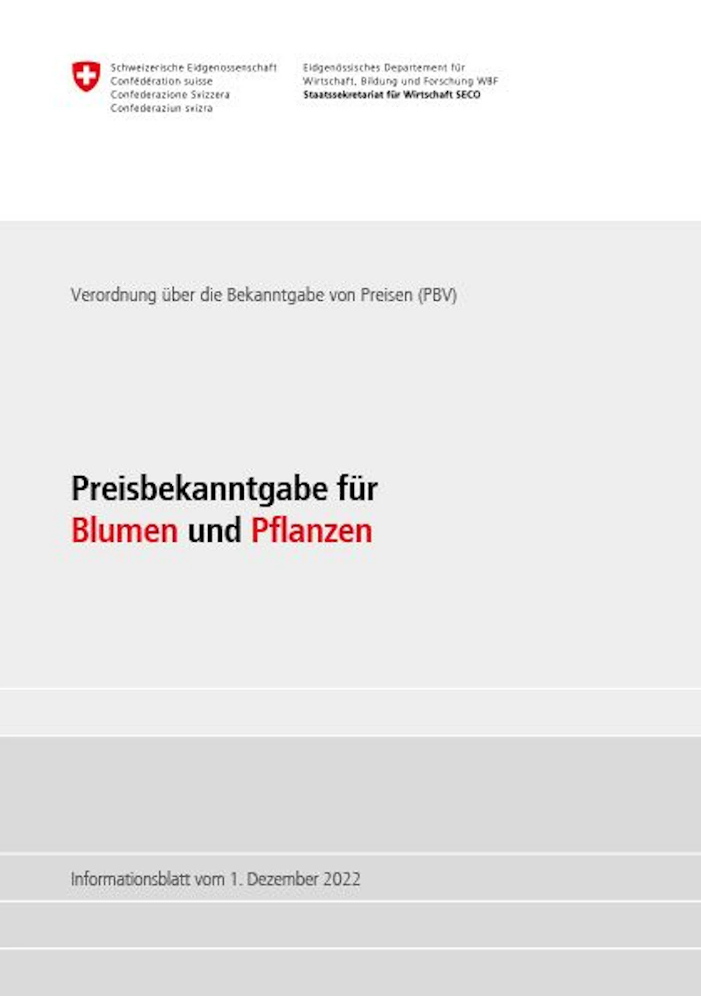 Preisbekanntgabe für Blumen und Pflanzen