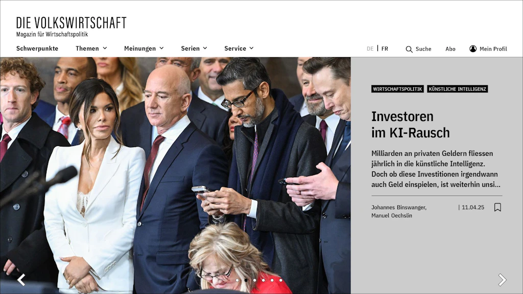 Führende Investoren an einer Versammlung