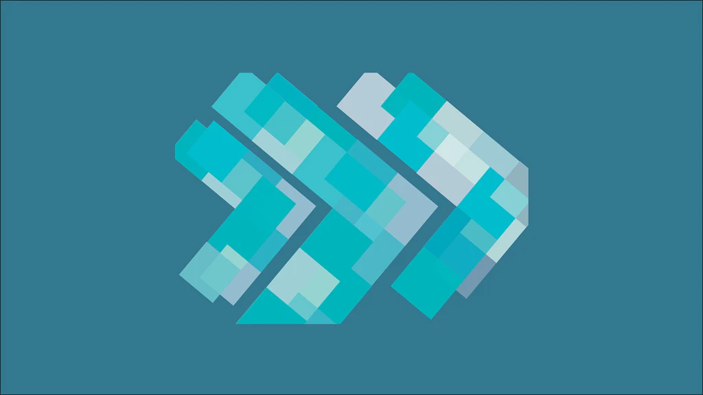 Abstract image in turquoise.