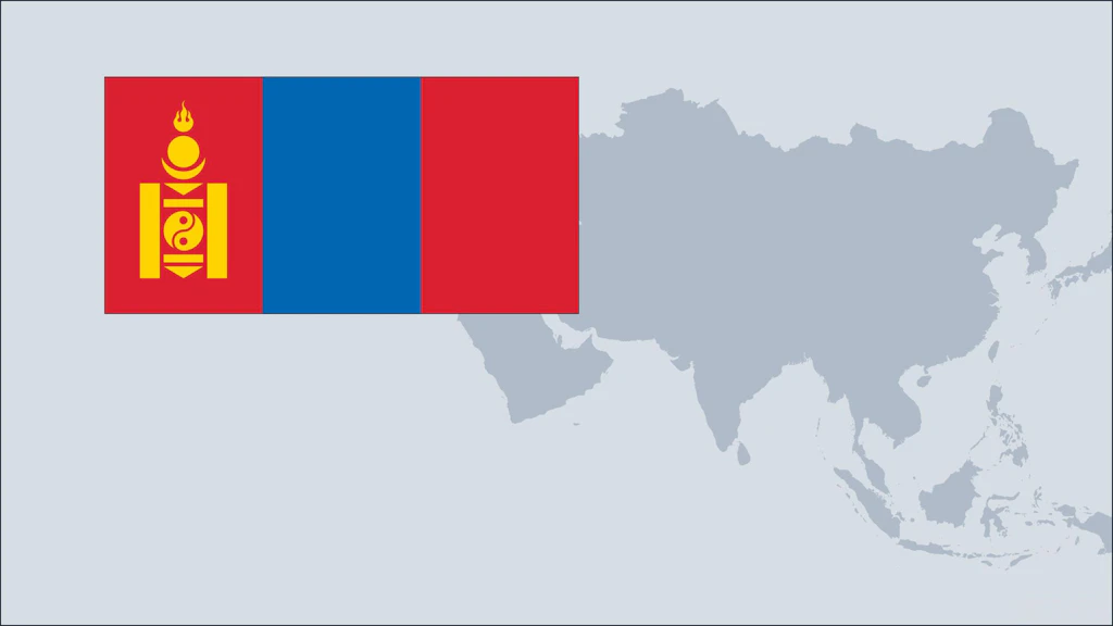 Drapeau de la Mongolie