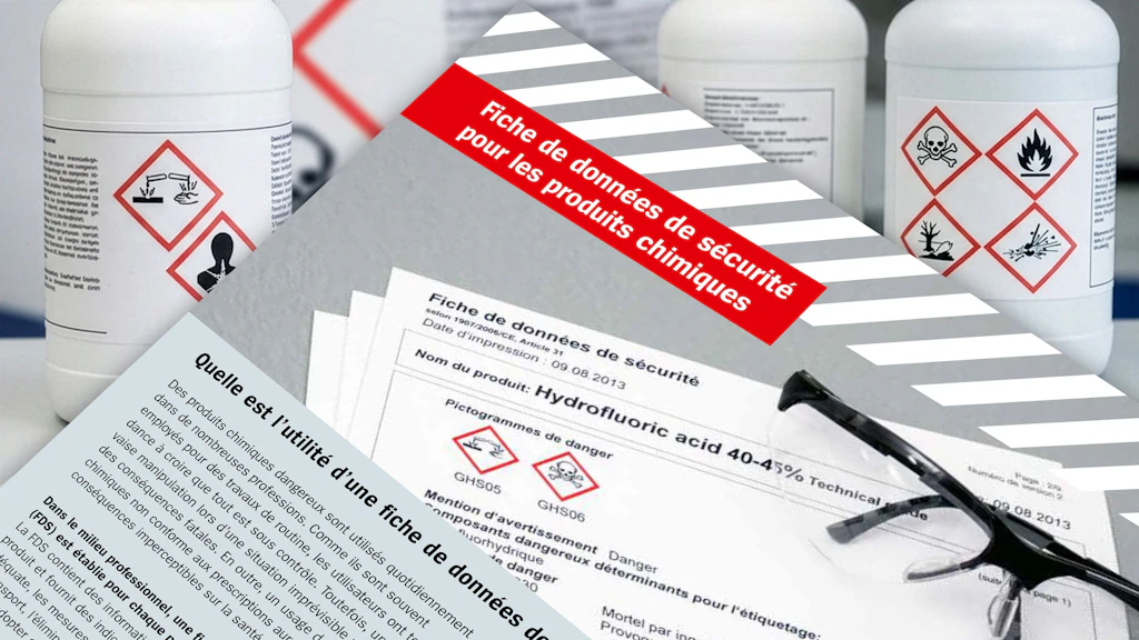 Produits chimiques - Fiche de données de sécurité (FDS)
