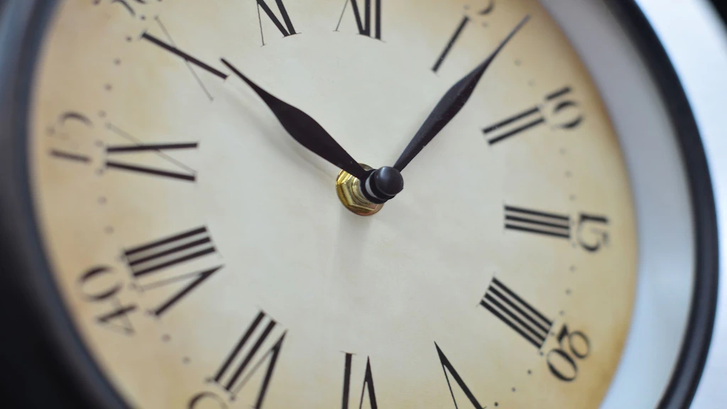 Primo piano di un orologio